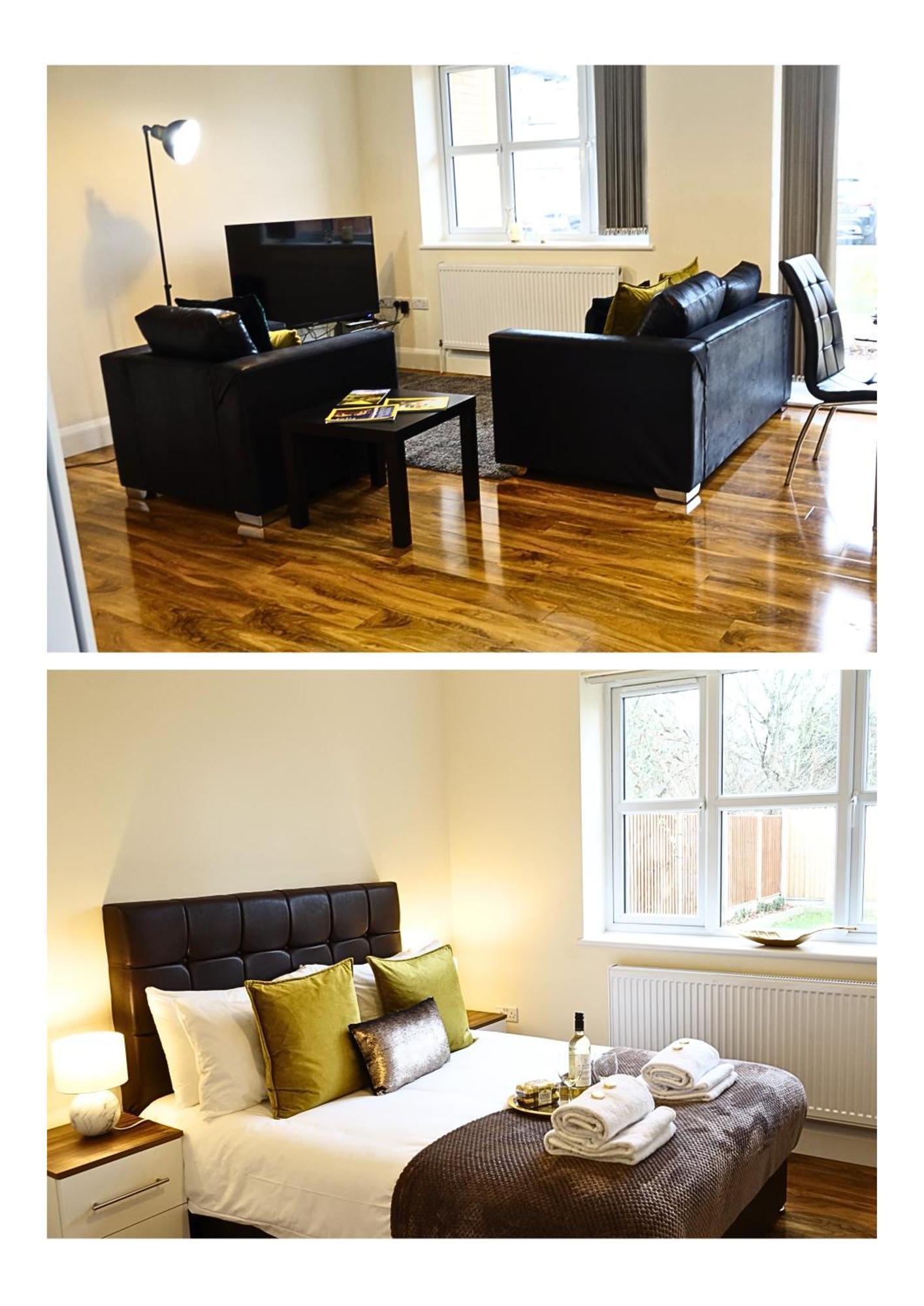 Luxury 2 Bed 2 Bath - Free Parking - 5Min To Airport - Sleeps 6 Apartment Ashford  Ngoại thất bức ảnh