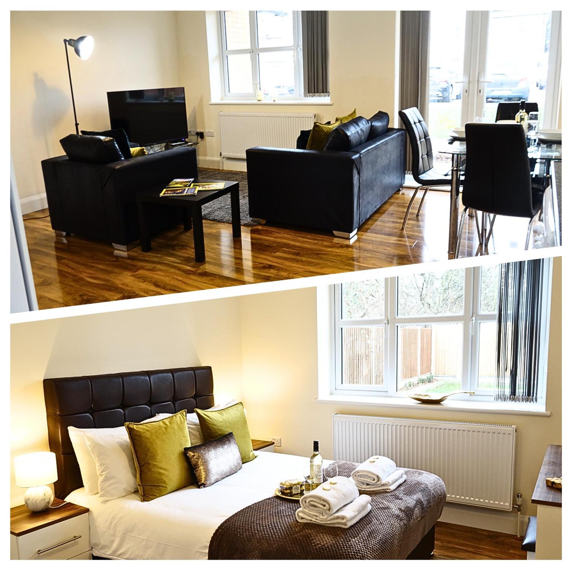 Luxury 2 Bed 2 Bath - Free Parking - 5Min To Airport - Sleeps 6 Apartment Ashford  Ngoại thất bức ảnh